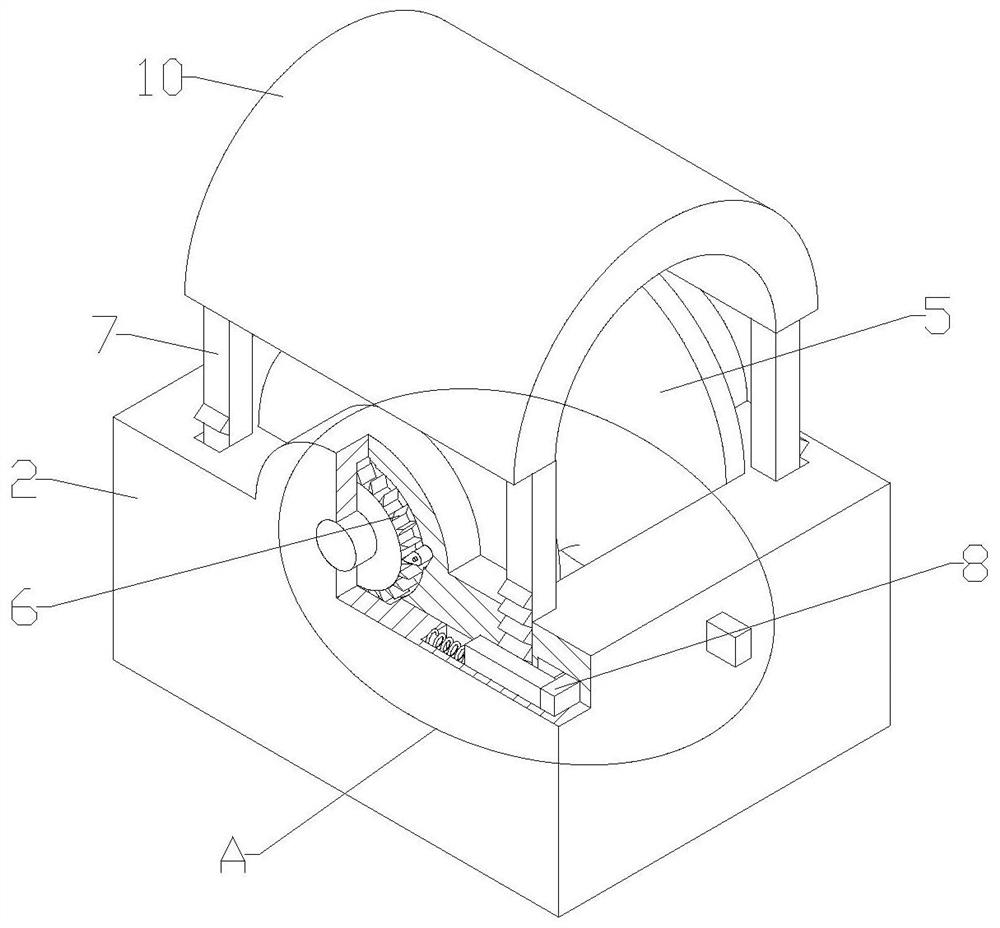 Coal mine underground cable fixing traction device and operation method