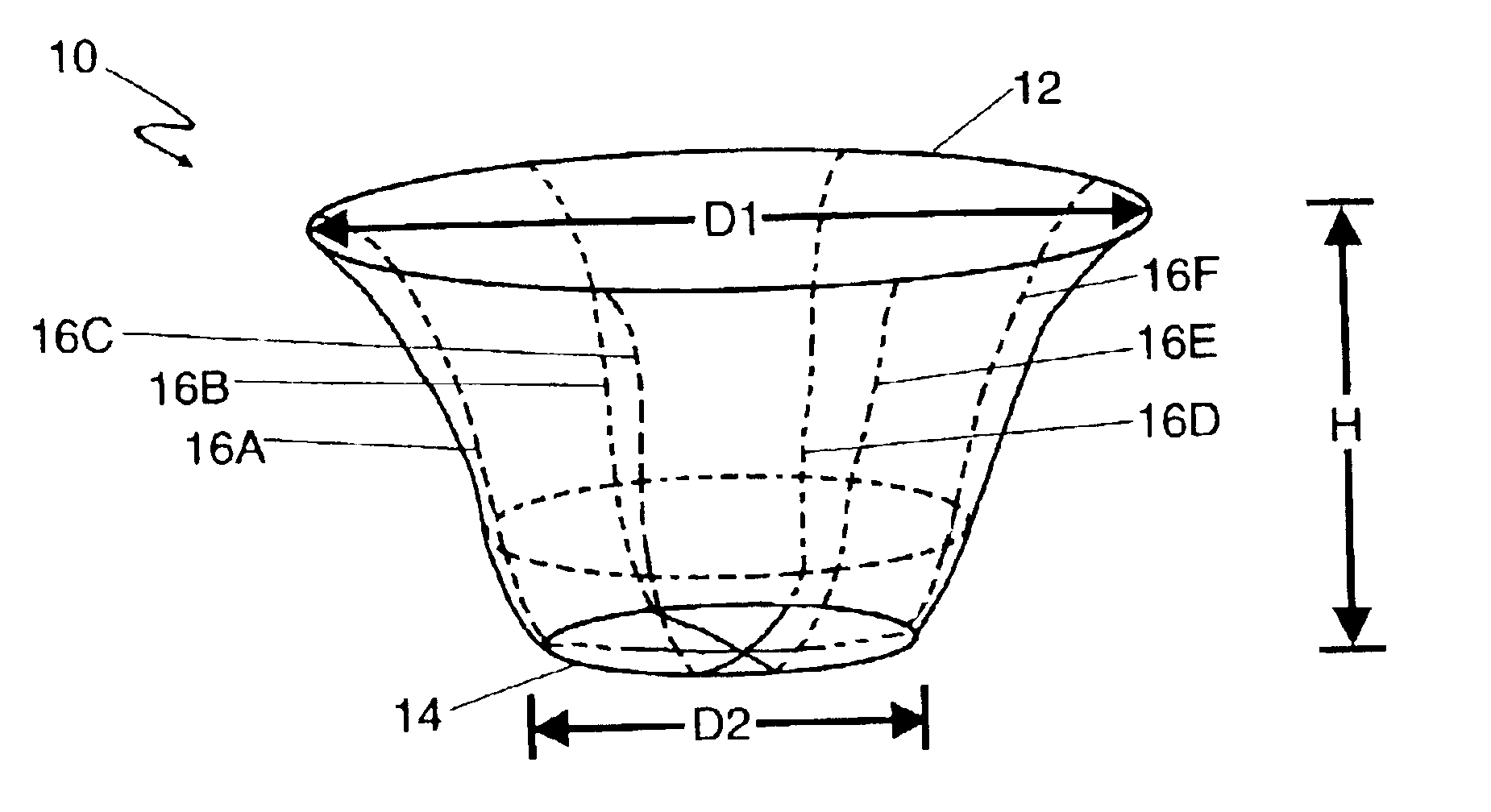 Perforated Gerbera flower cup