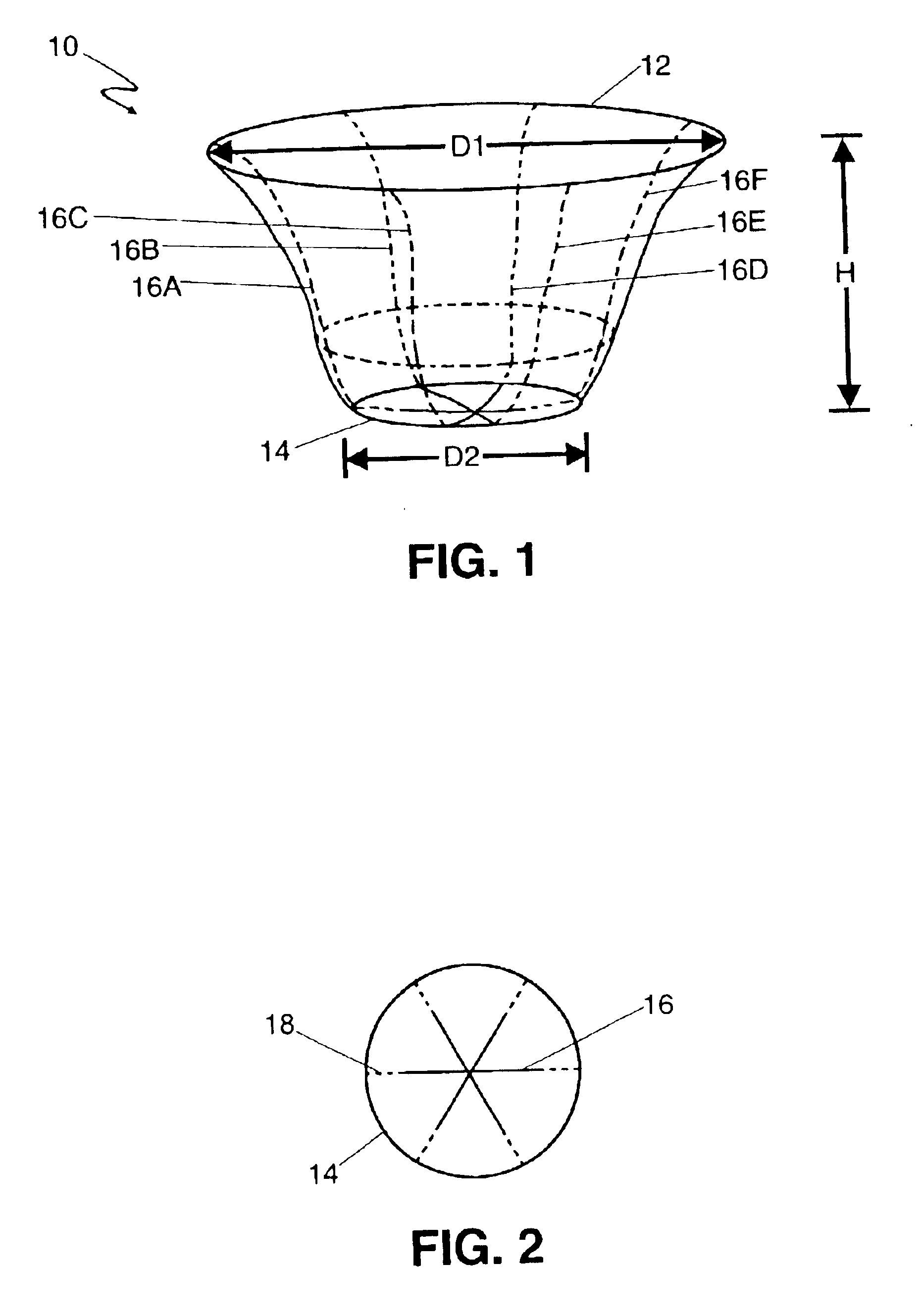 Perforated Gerbera flower cup