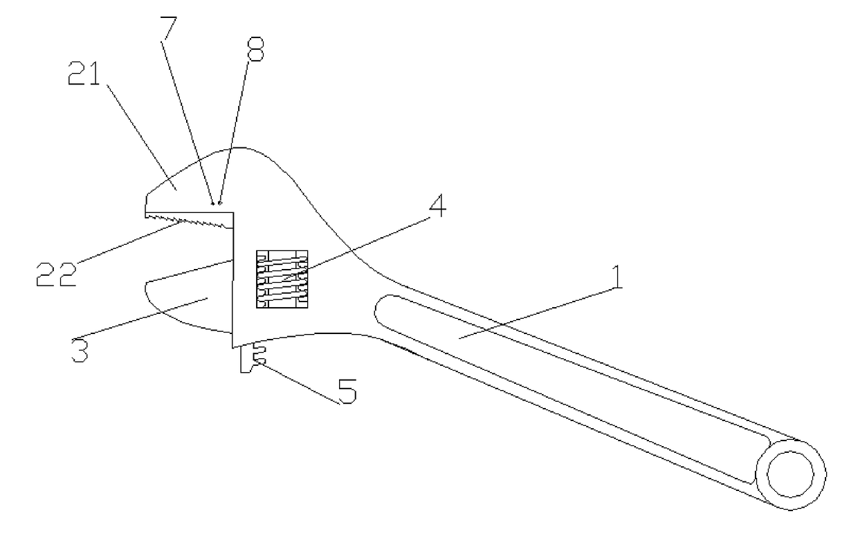 V-shaped bionic wrench