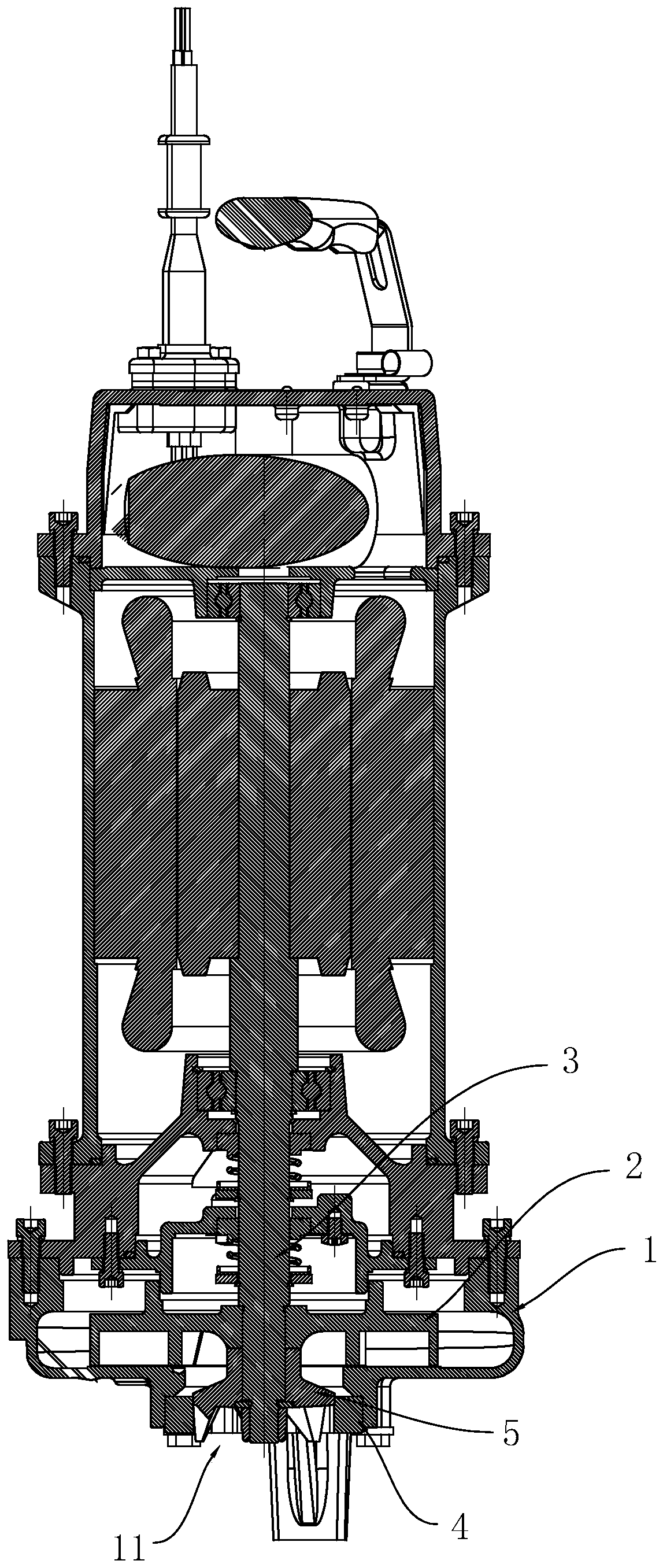 Cutting and grinding pump