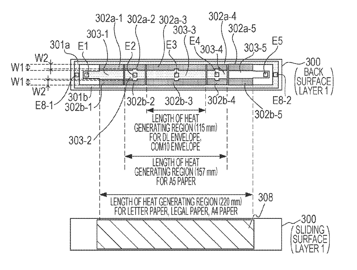 Image heating device and heater used for image heating device