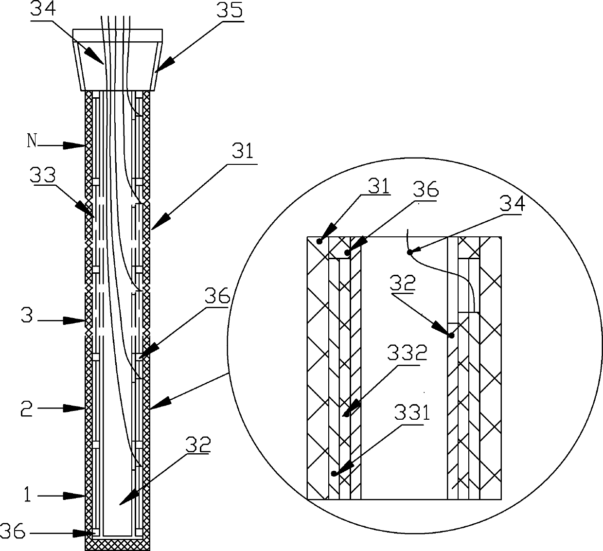 Float process shift window interface analyzer based on continuous capacitance measurement