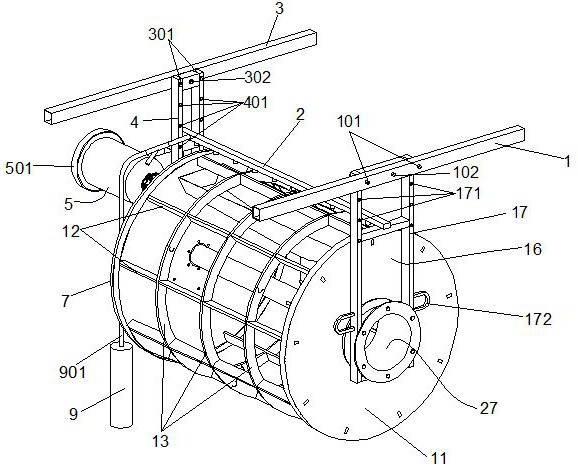 Microfiltration device with sedimentation bin for submerged cultivation