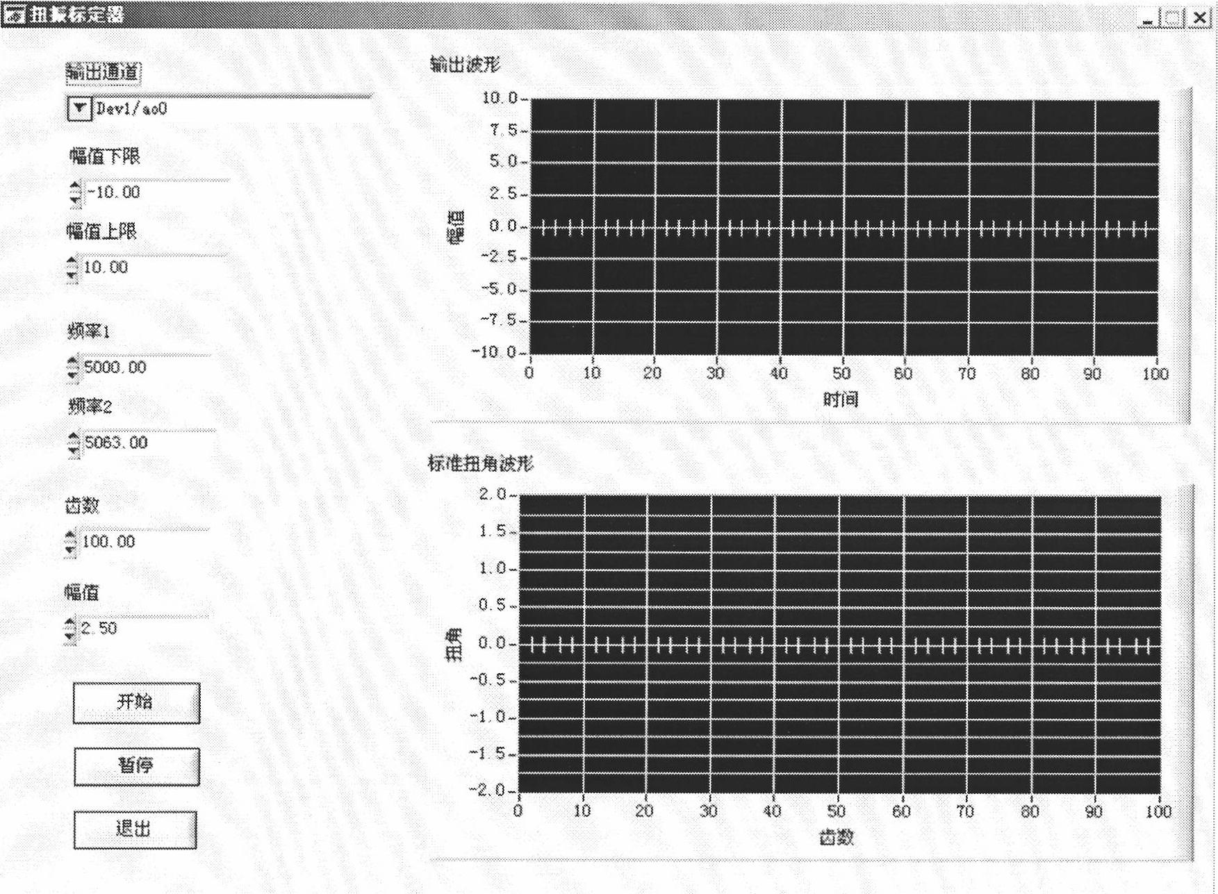 Method for generating standard torsional vibration signals