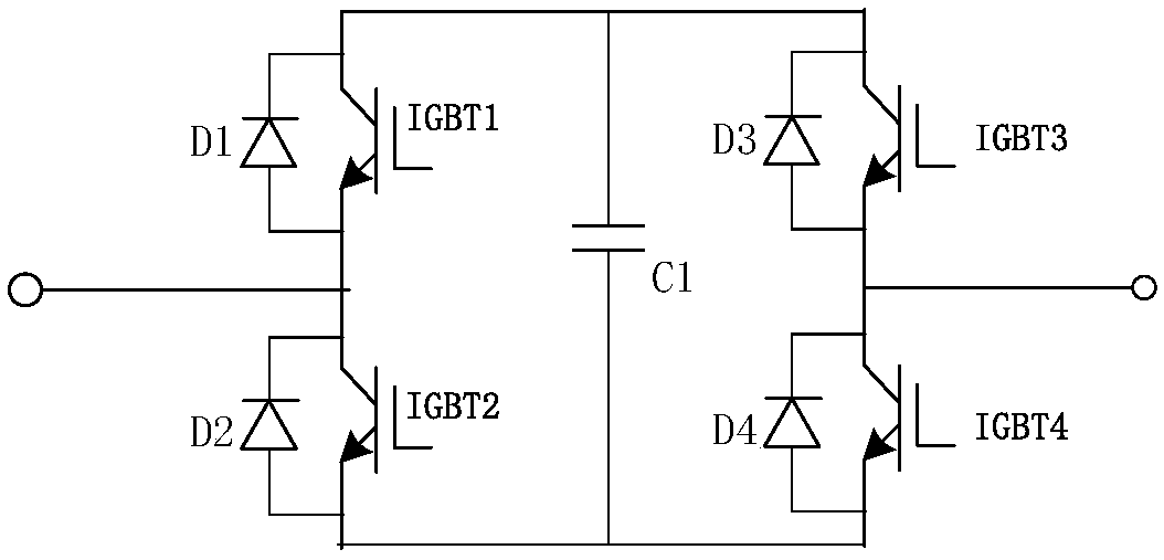 Sub-module topology structure and method for flexible DC power transmission converter valve