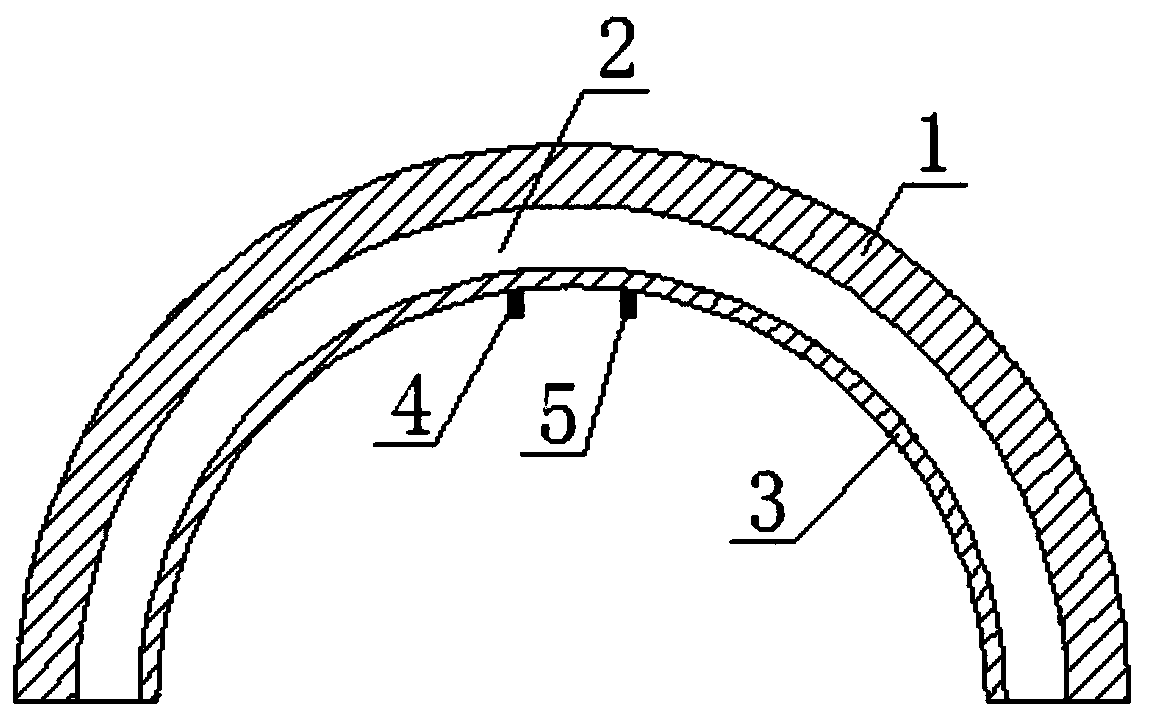 Real-time detection method for compactness of poured vault