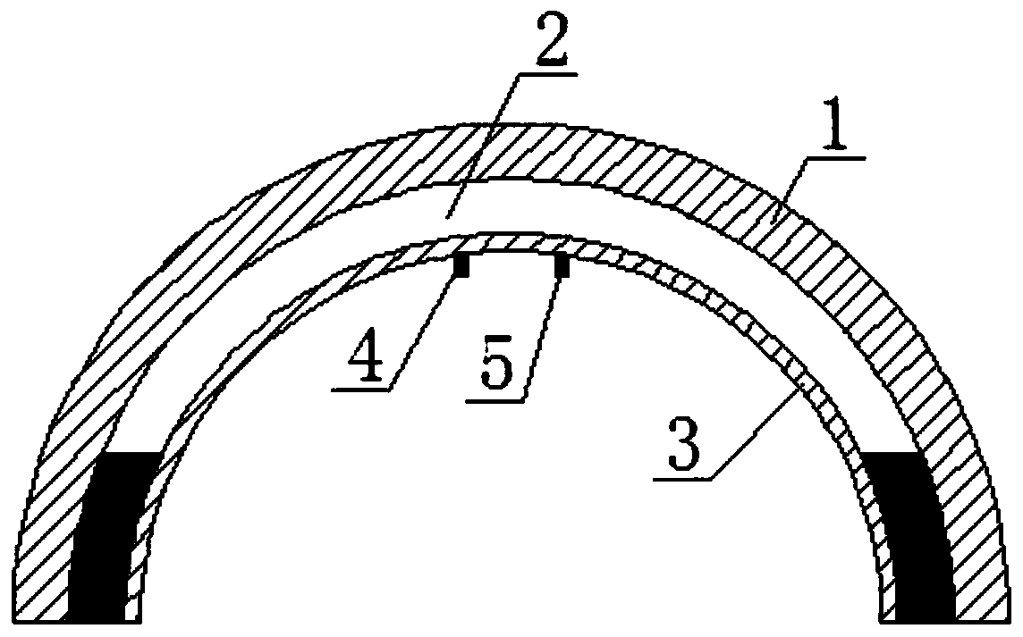 Real-time detection method for compactness of poured vault