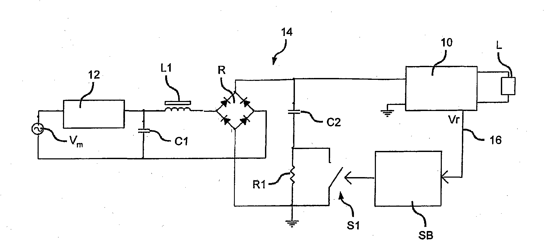 System for feeding light sources subject to dimming and corresponding method