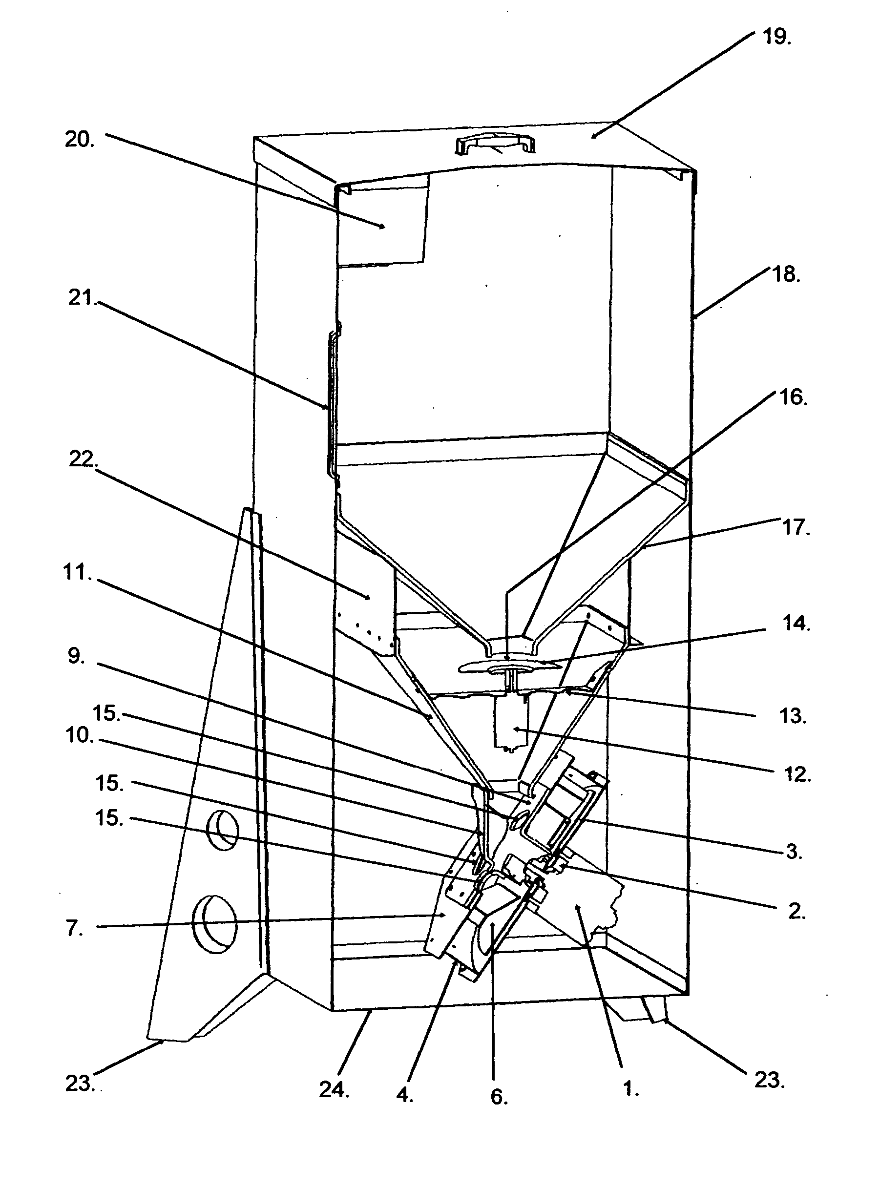 Directional broadcast feeder for fish and game