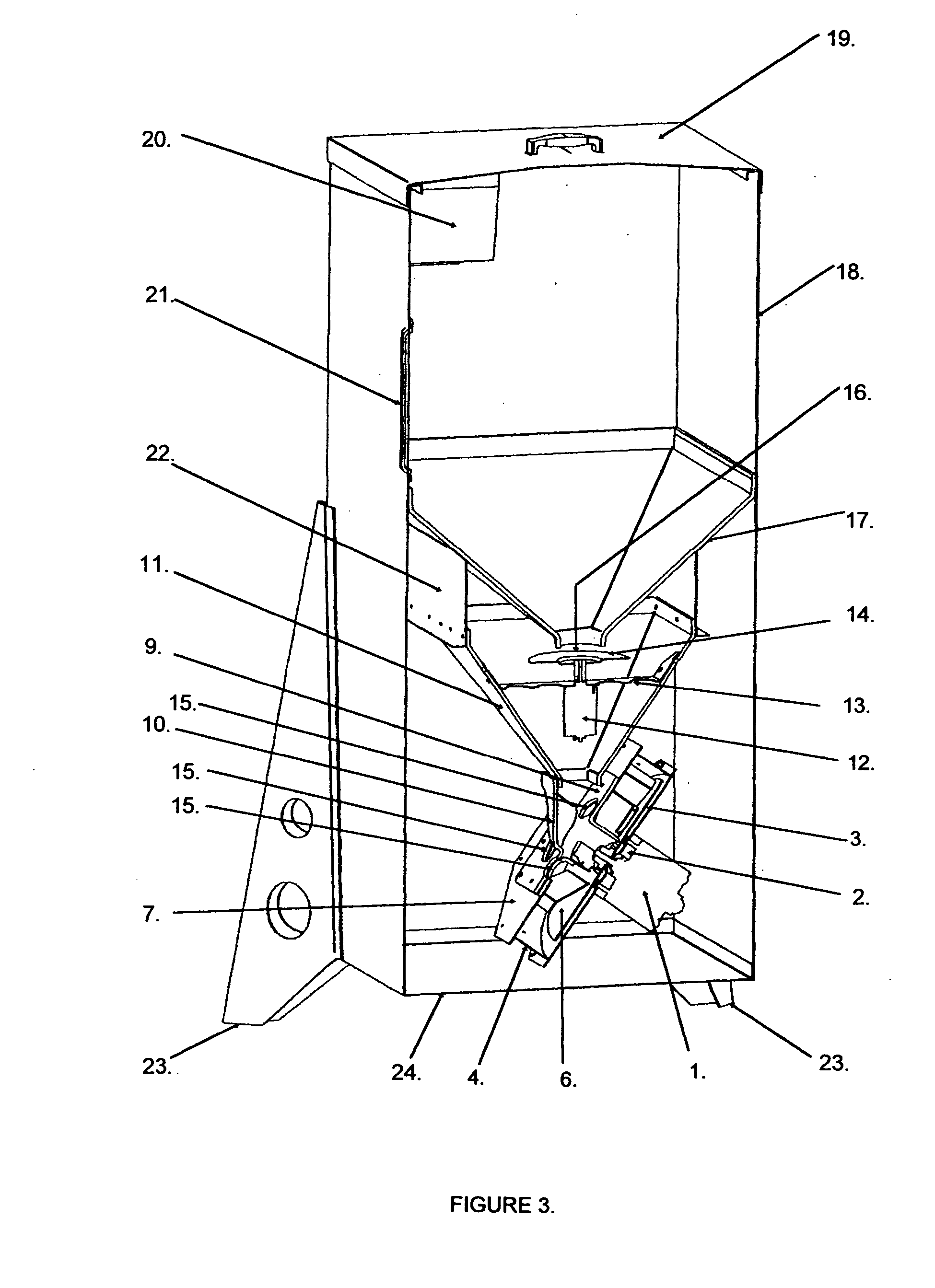 Directional broadcast feeder for fish and game