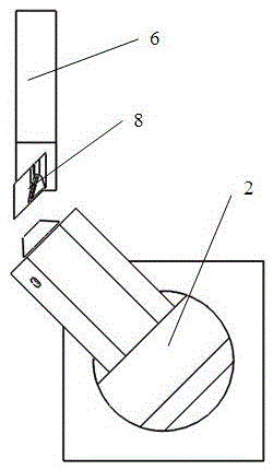 A micro-scale turbine electric discharge machining device with equal cross-section airfoil and its process method