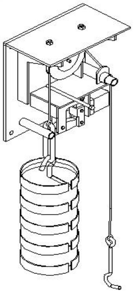 Intercepting device in mining intercepting system and using method