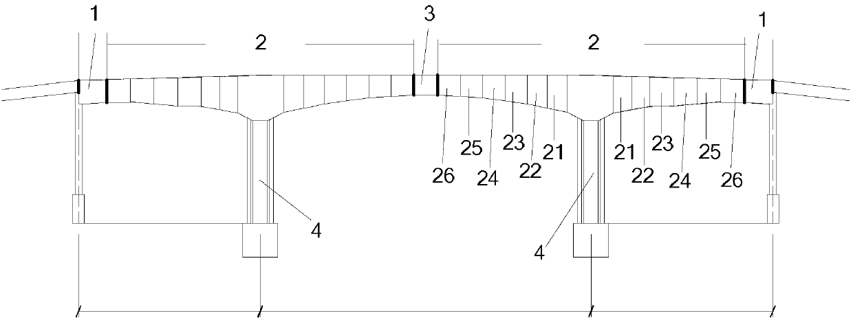 Method for dismantling large-section concrete box girders and hoisting device