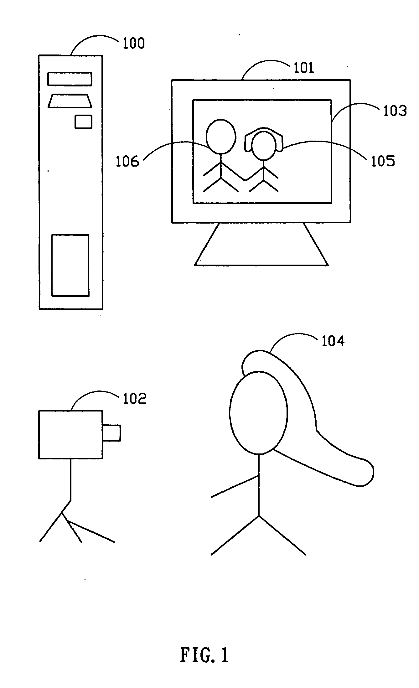 Method and system for producing real-time interactive video and audio