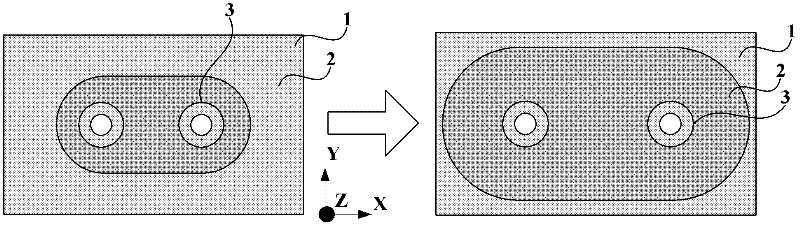 Printed circuit board and method for controlling impedance of through hole structure on same