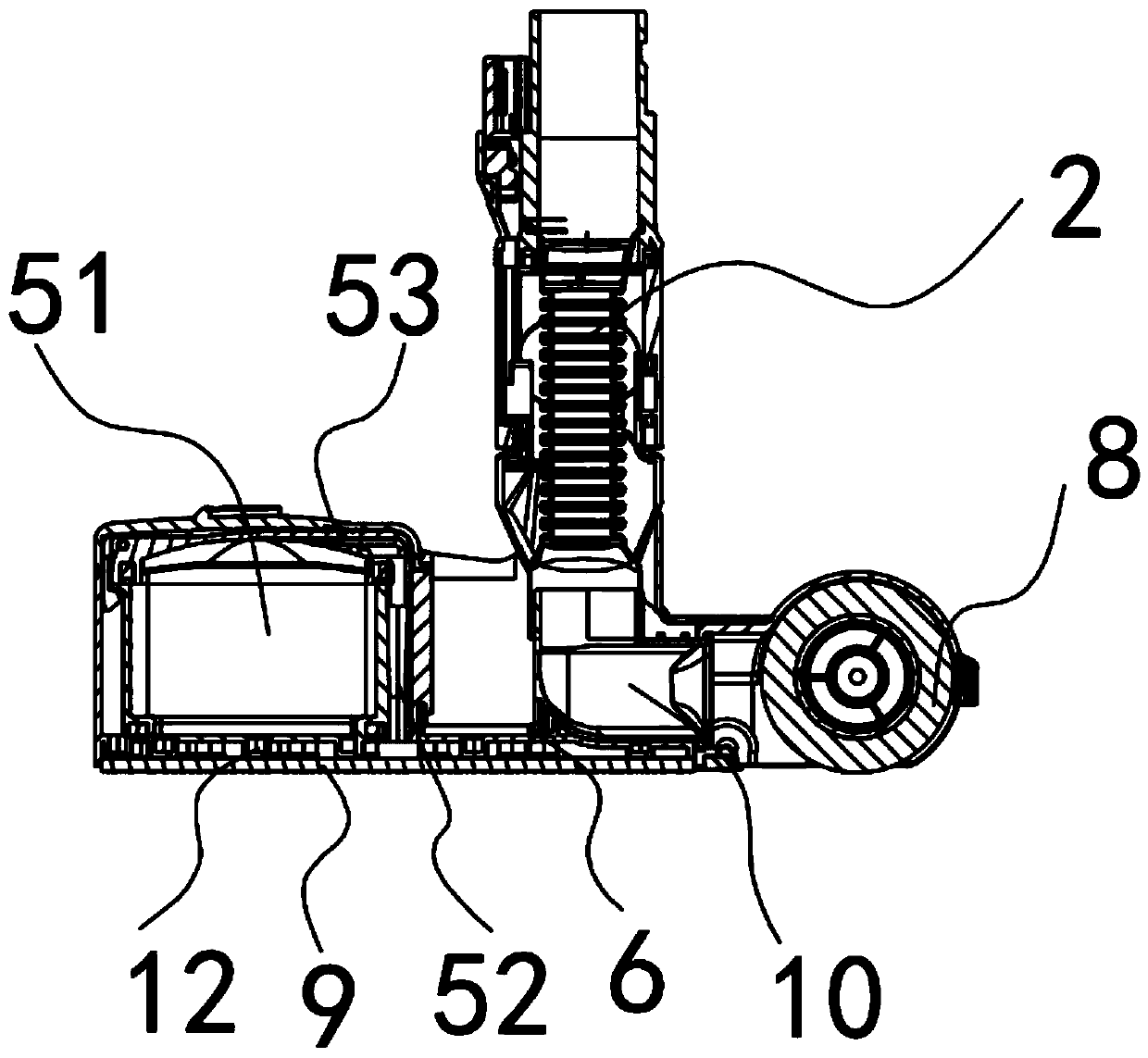 Steam mop dust collector