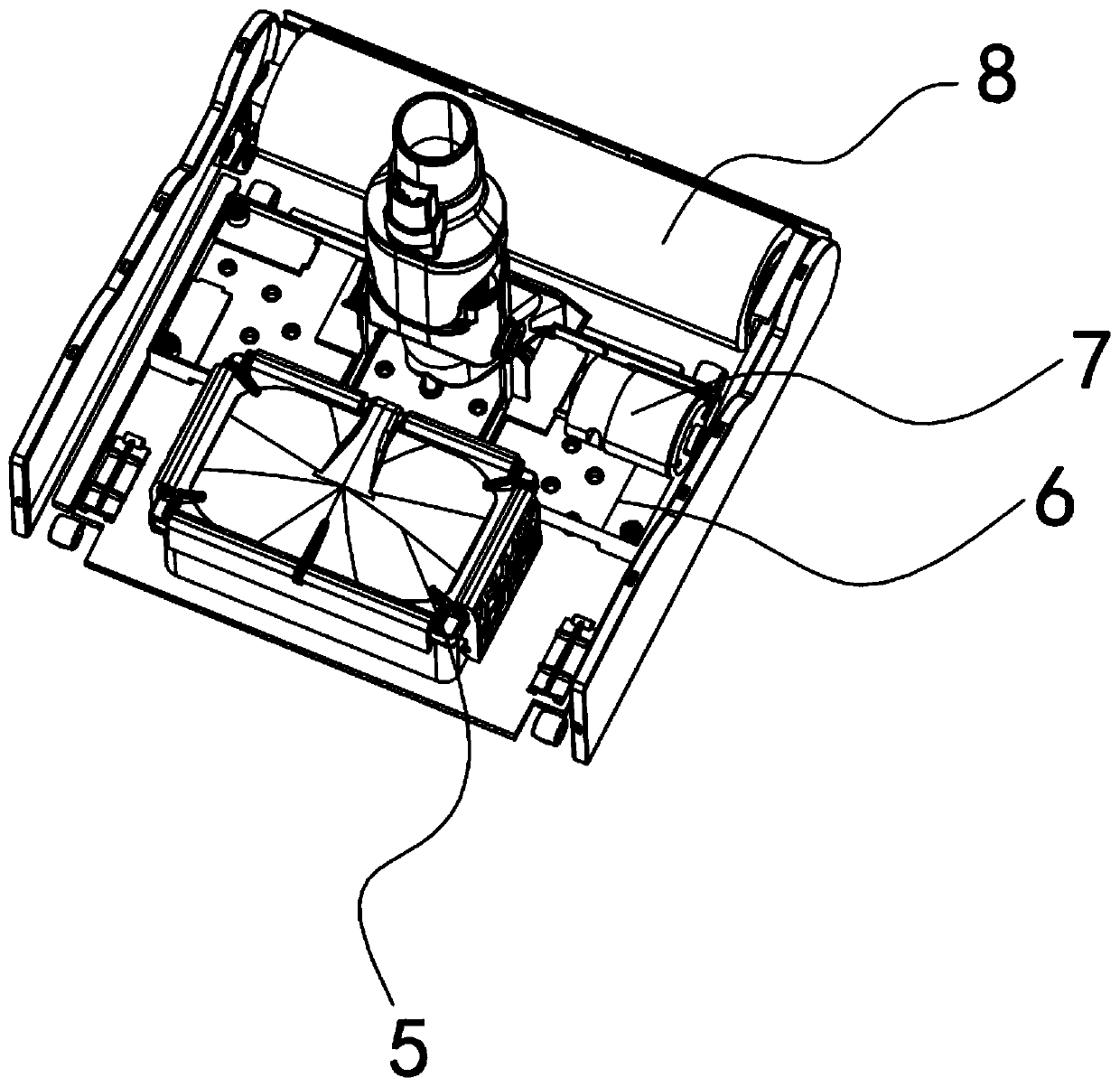 Steam mop dust collector