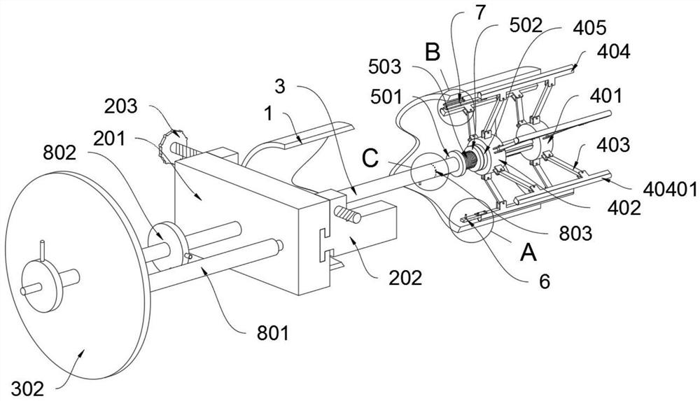 Rotary lubricating oil equal-thickness smearing and leveling device for inner wall of rust-proof pipeline