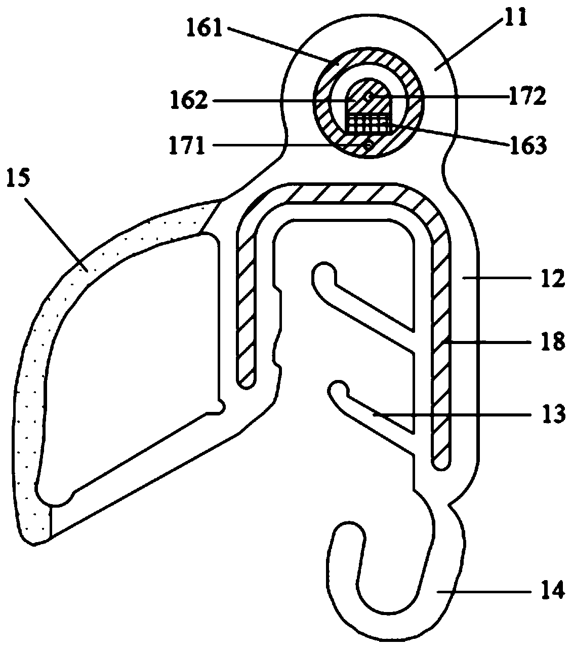 Anti-pinch sealing strip of automobile