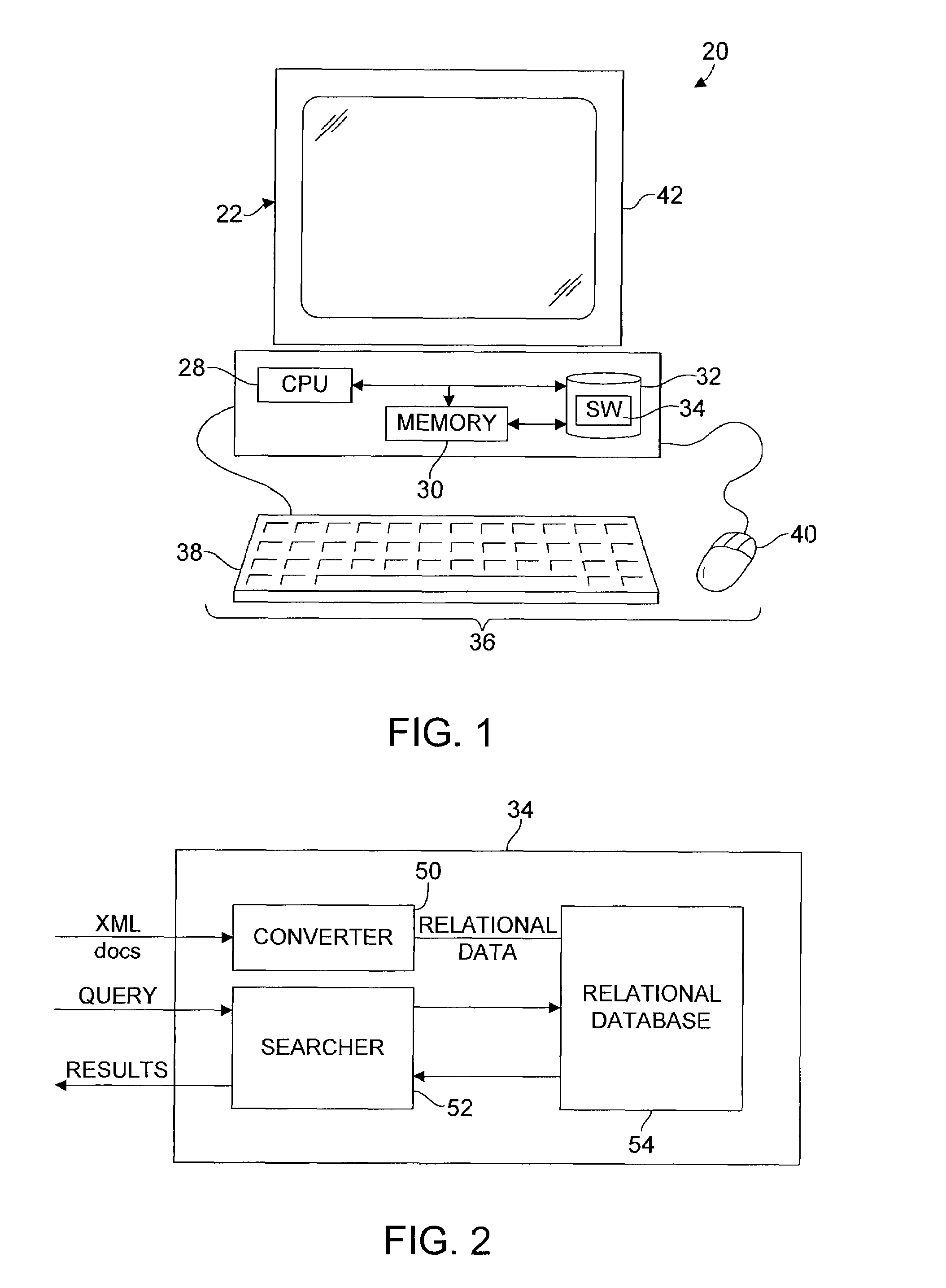 System and method for the storage, indexing and retrieval of XML documents using relational databases