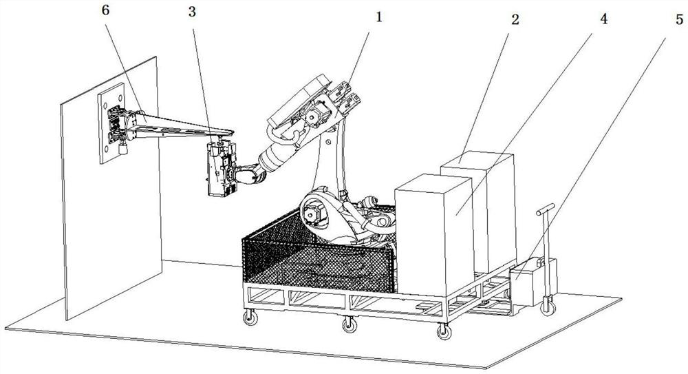 Follow-up loading device and method based on industrial robot system