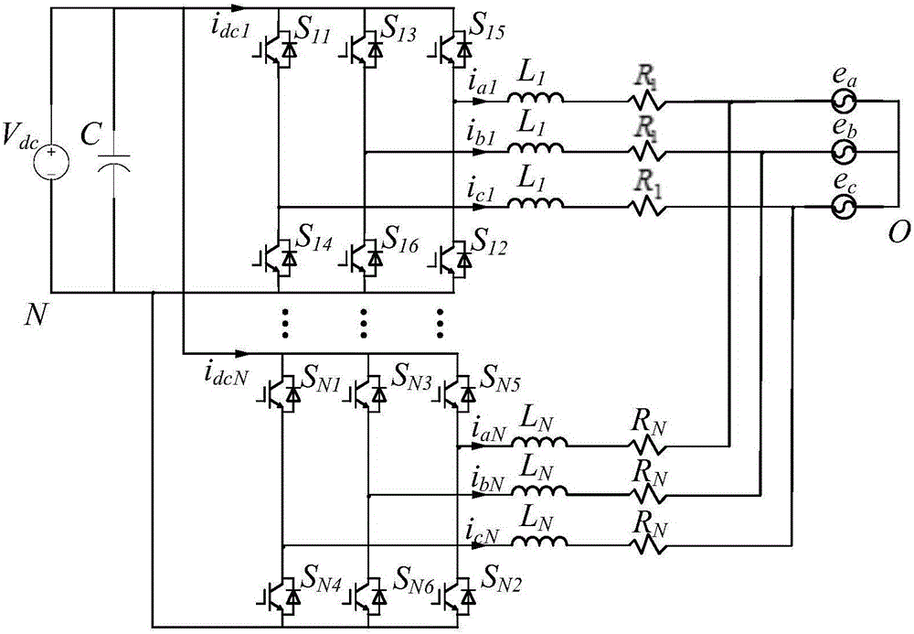 Parallel inverter system capable of realizing structure reorganization and control method of system