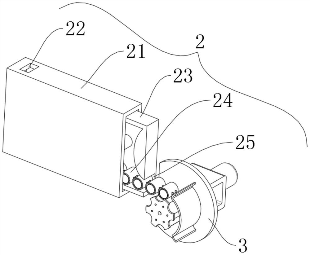 Auxiliary film feeding device for medical ultrasonic probe