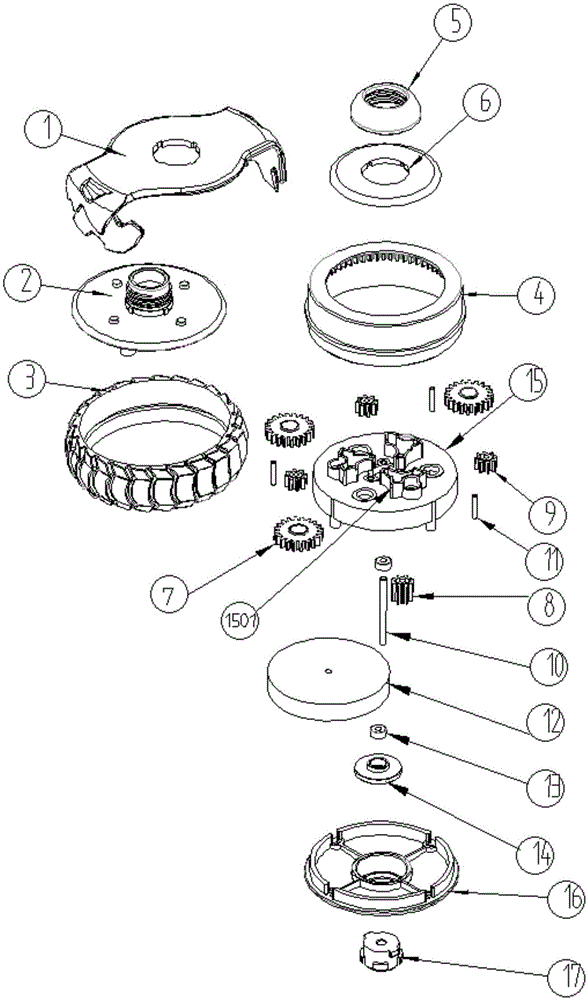 Novel friction type toy top