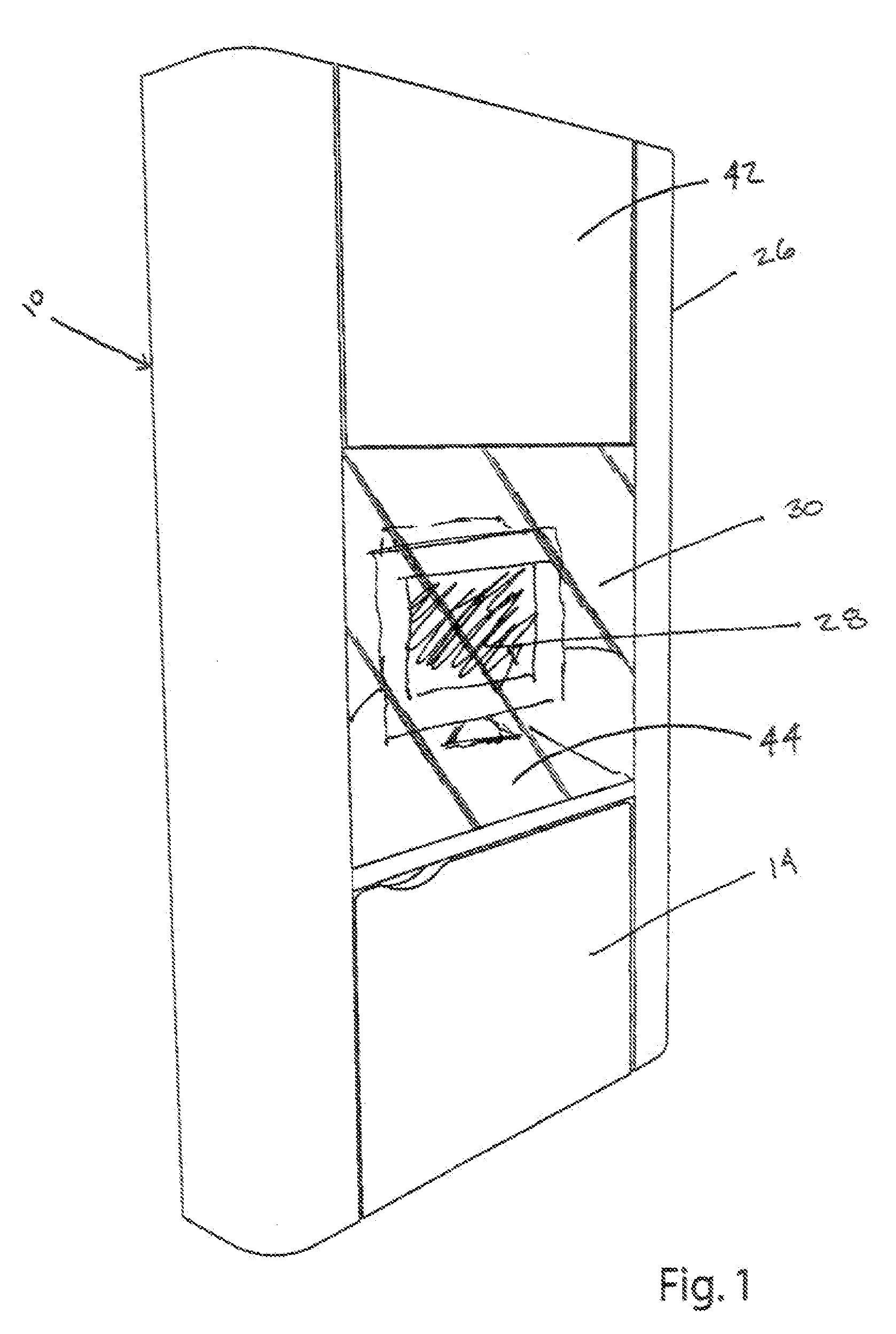 Privacy Protecting Wall-Mounted Workstation