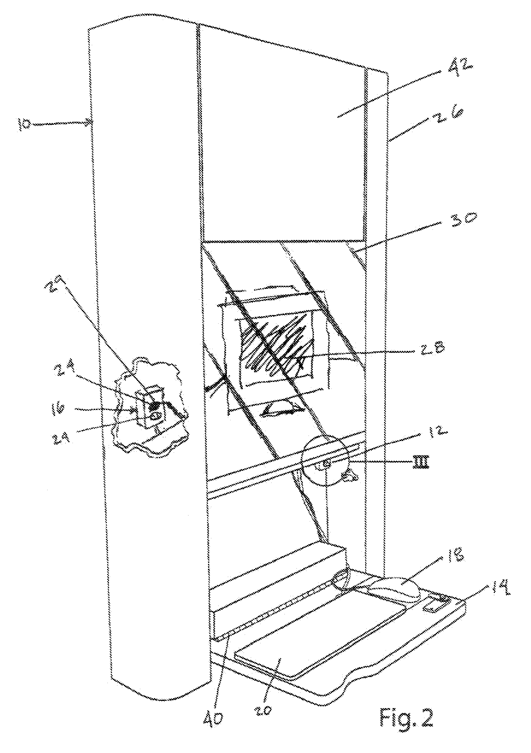 Privacy Protecting Wall-Mounted Workstation