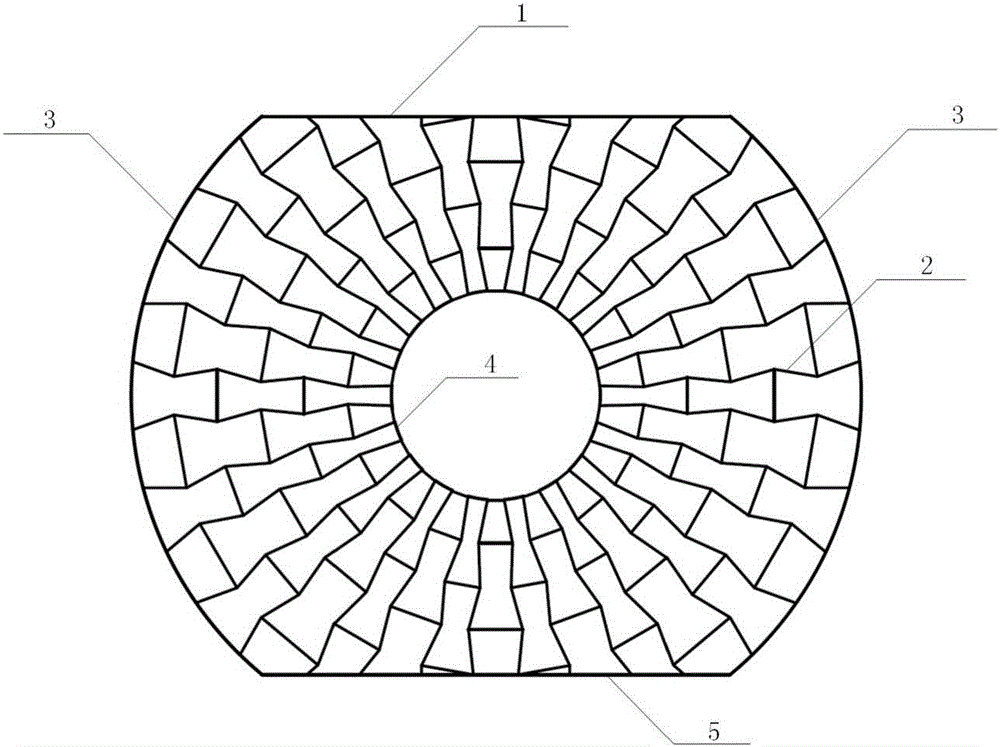 Composite negative-poisson-ratio honeycomb vibration isolation and impact resistance device