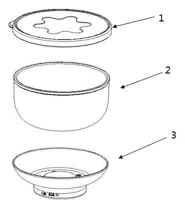 Heat insulation bowl with electric heating tray