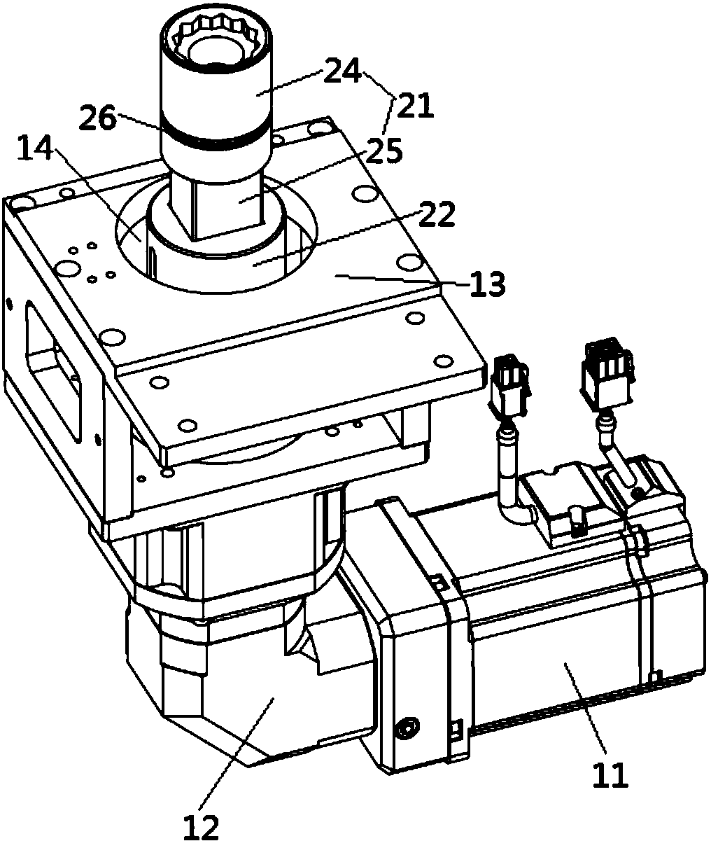 Bolt tightening mechanism and battery pack mounting bracket