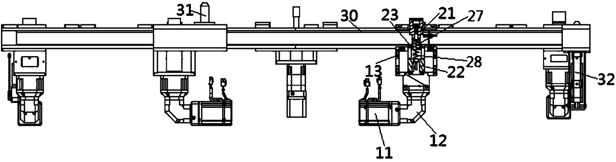 Bolt tightening mechanism and battery pack mounting bracket