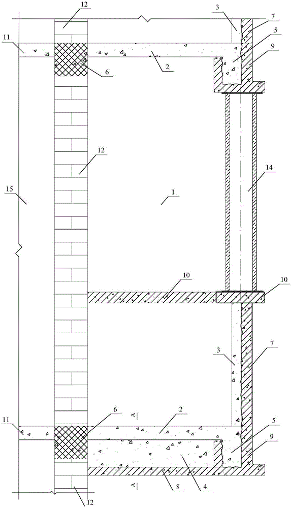 Outrigger-type balcony reinforcing method and structure for sound insulation reformation