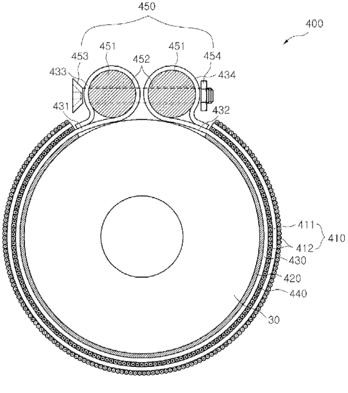 Contact sh-guided-wave magnetostrictive transducer