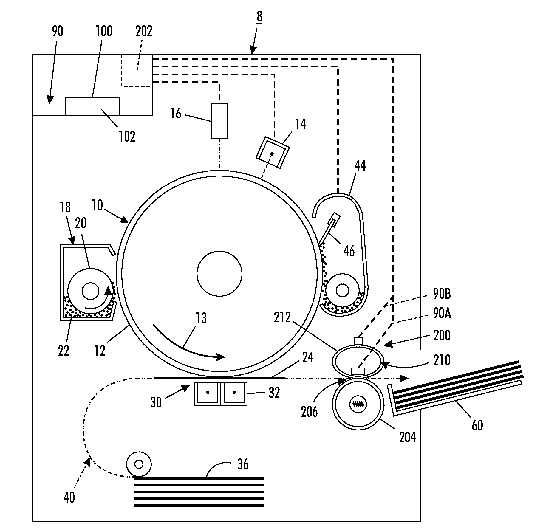 Printer heating element