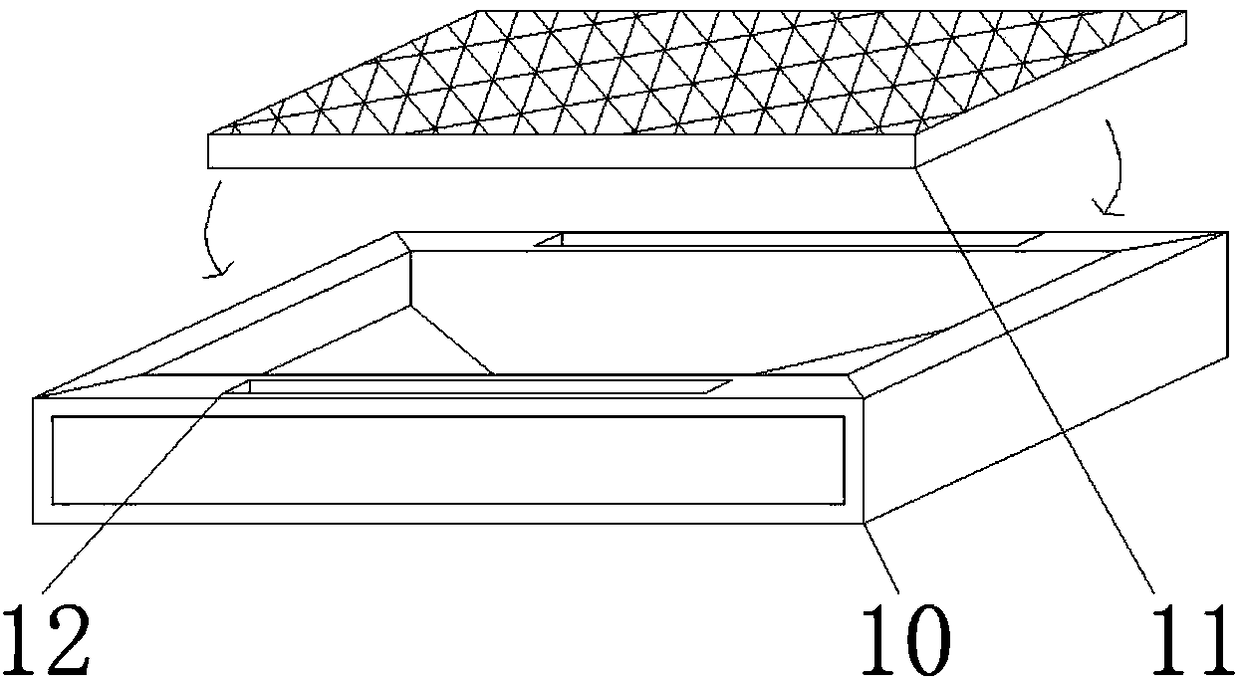 Rain and sewage filtering device for sponge city rainfall flood management and capable of improving water utilization rate