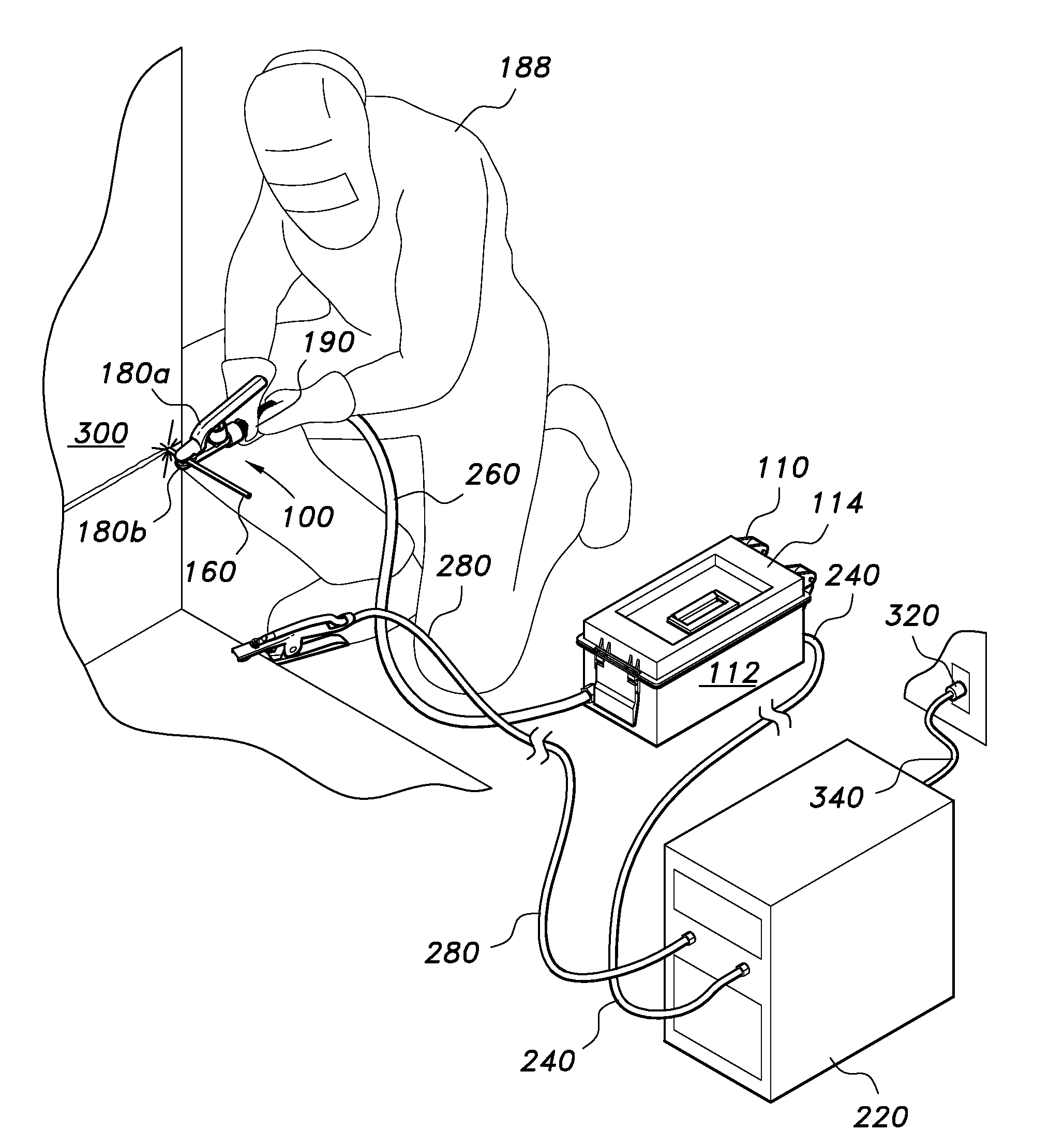 Electrode Holder with Automatic Power Cutoff