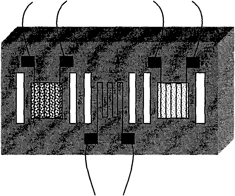 Manufacturing method of three-leg catalytic micro gas sensor with temperature modulation