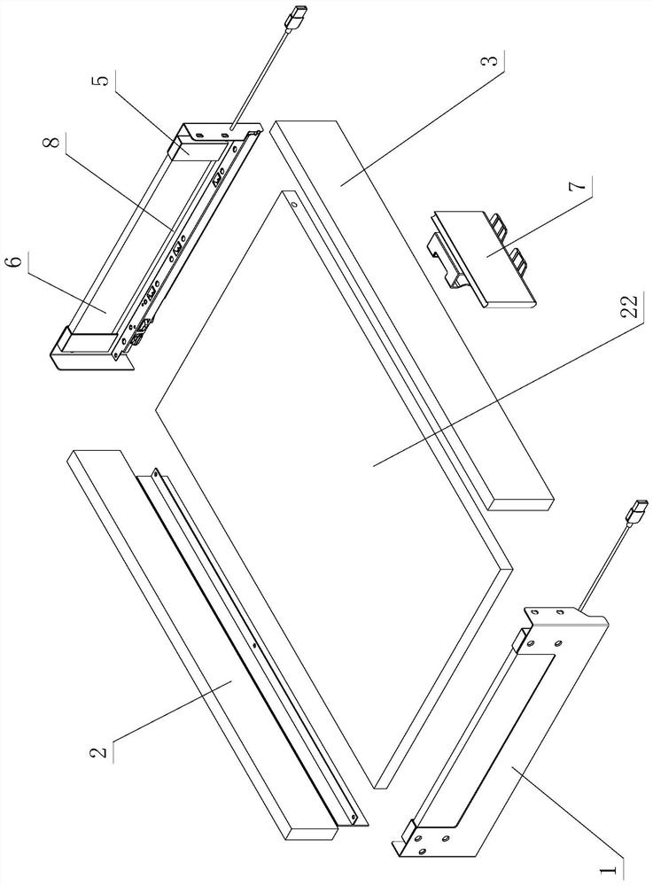 Optimized furniture drawer illumination structure