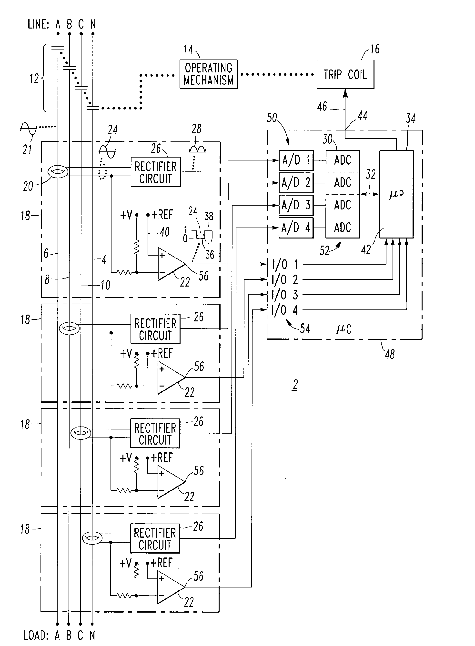 Method of detecting a ground fault and electrical switching apparatus employing the same