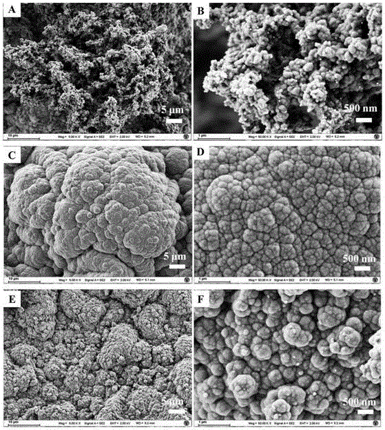 Ruthenium coordinated polypyrrole nanosphere cluster material and preparation method and application thereof