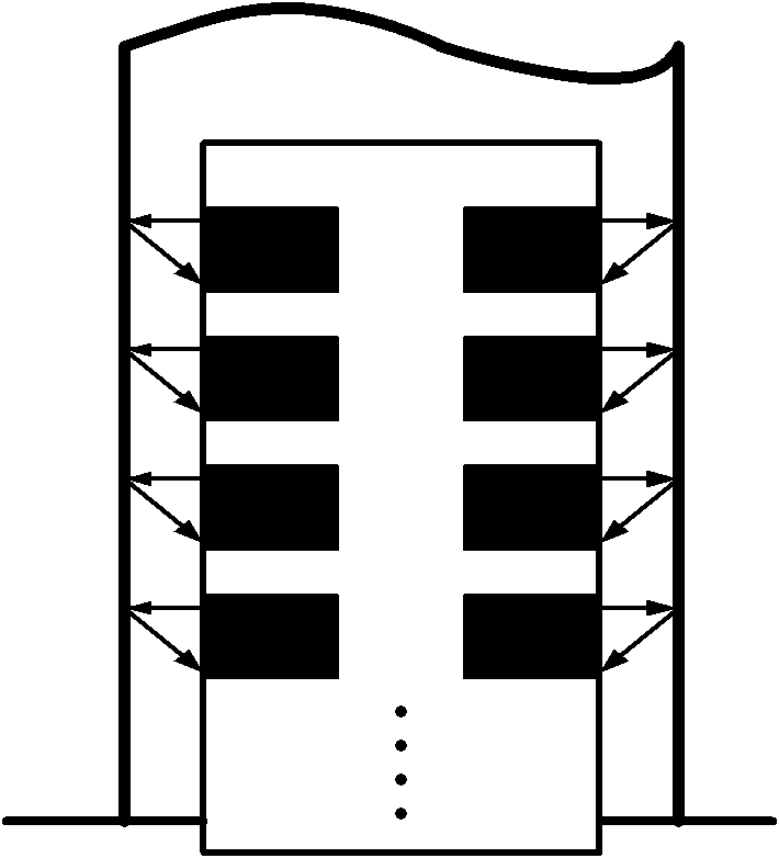 Method for precisely measuring inner diameter of multi-direction shaft hole based on laser triangulation method