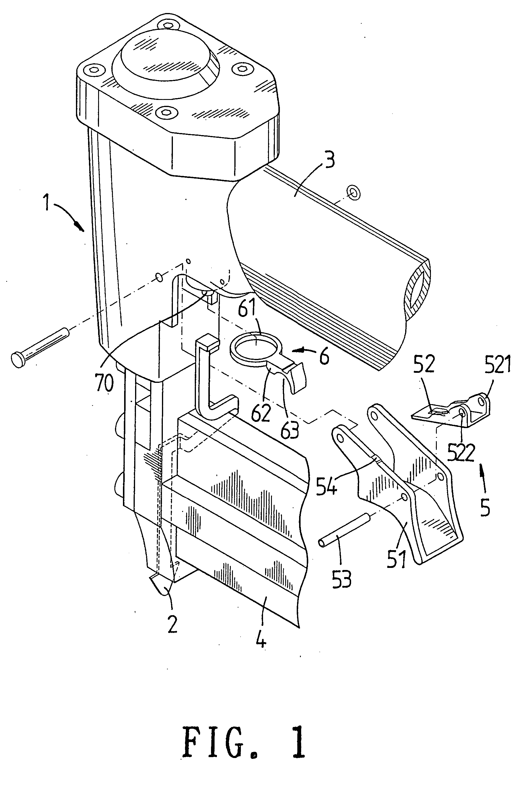 Trigger switch structure of nail driver