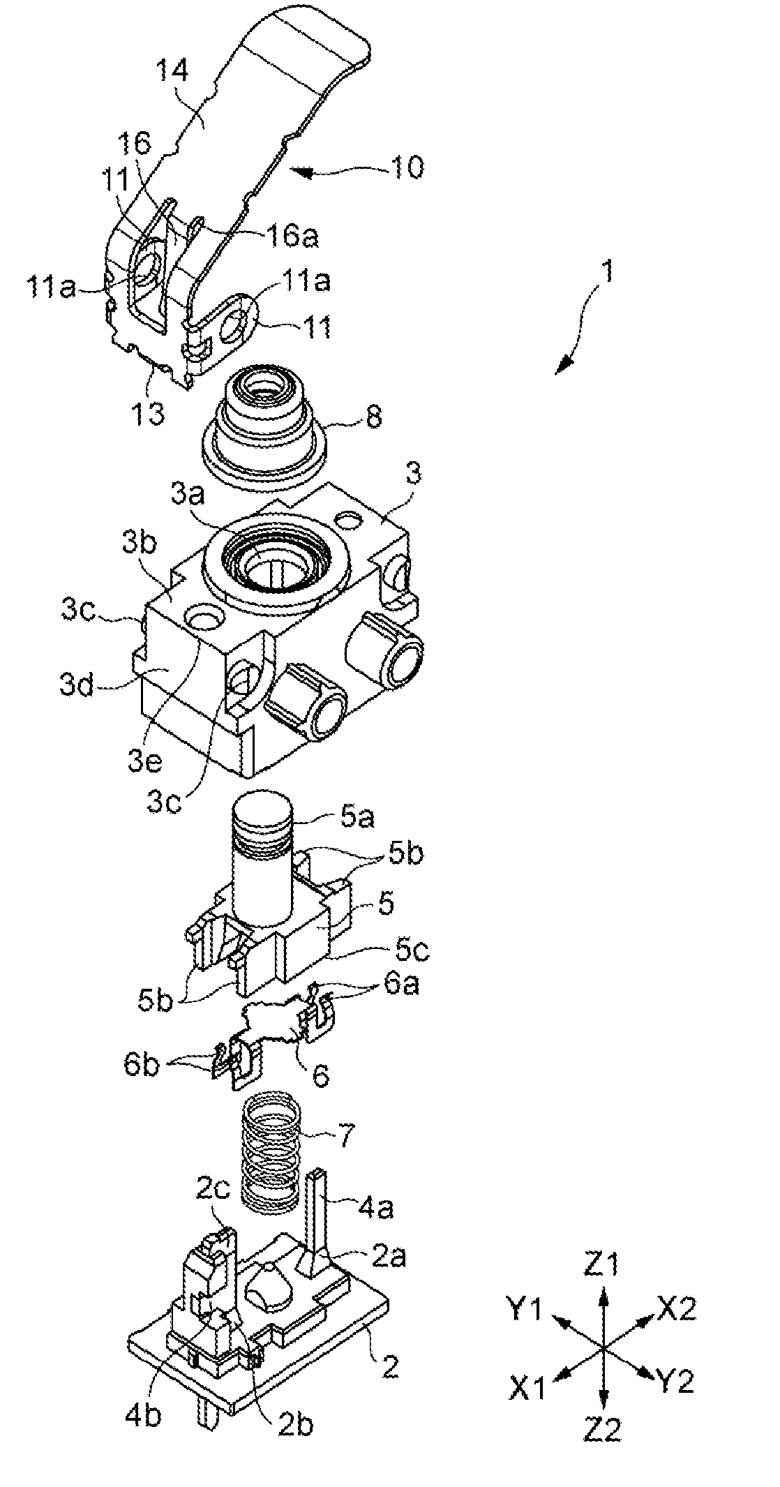 Pressing input device