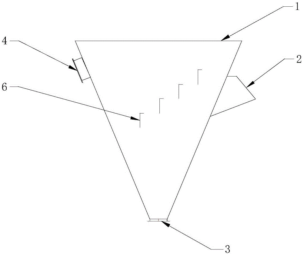 Ash hopper for bag filter