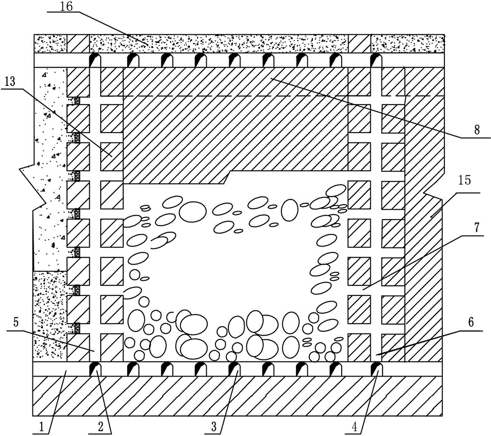 Safe and high-efficiency mining method for metal mine in mountainous area