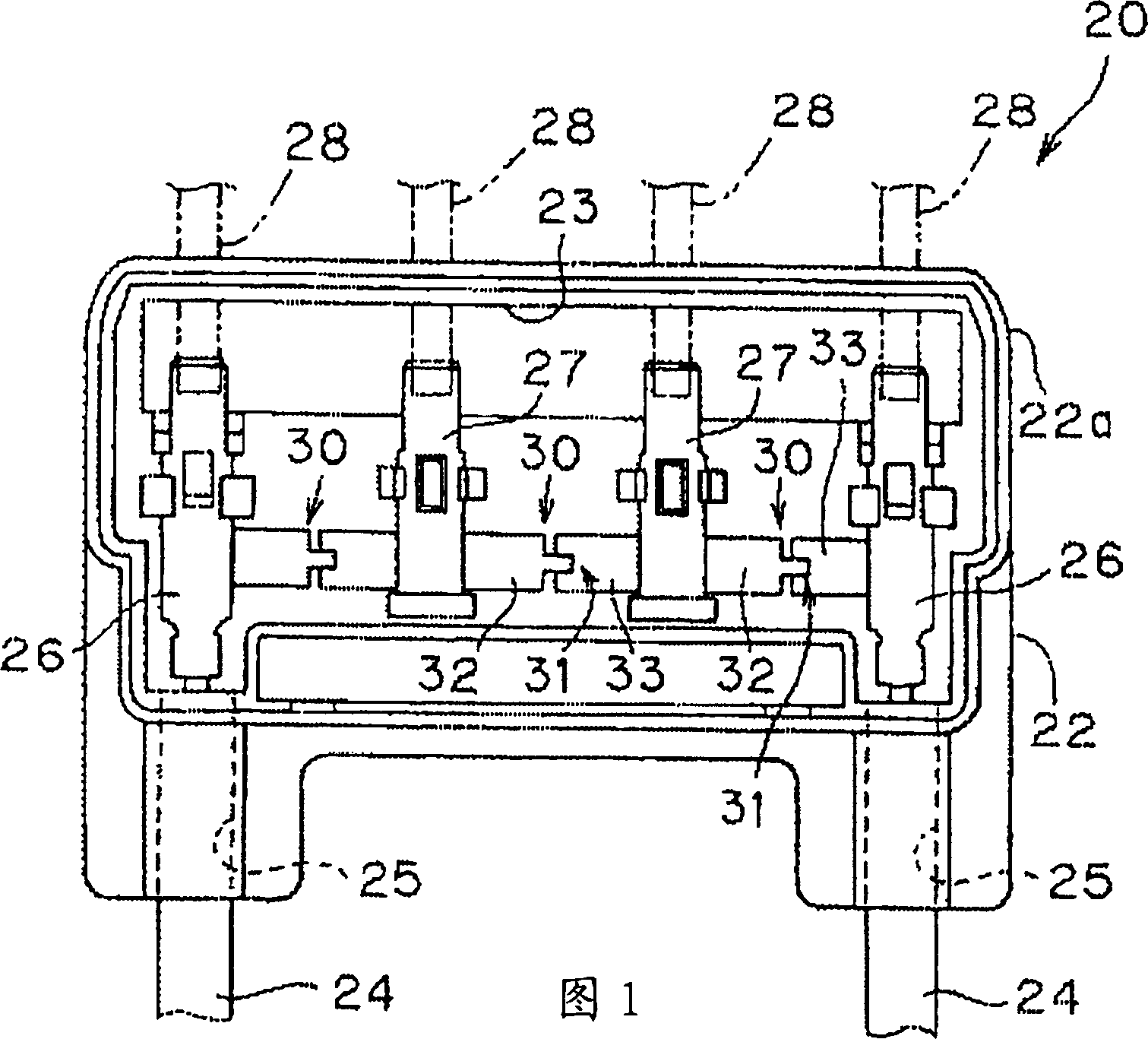 Terminal box apparatus for solar energy battery module